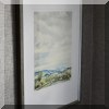 A14. Shadow Catchers framed mountain landscape watercolor giclee. 35”h x 23”w 